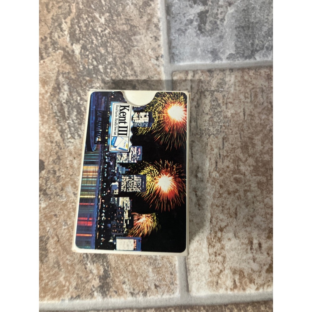 Vintage‎ Kent III Cigarette Pack Collectible Firework Cityscape Design